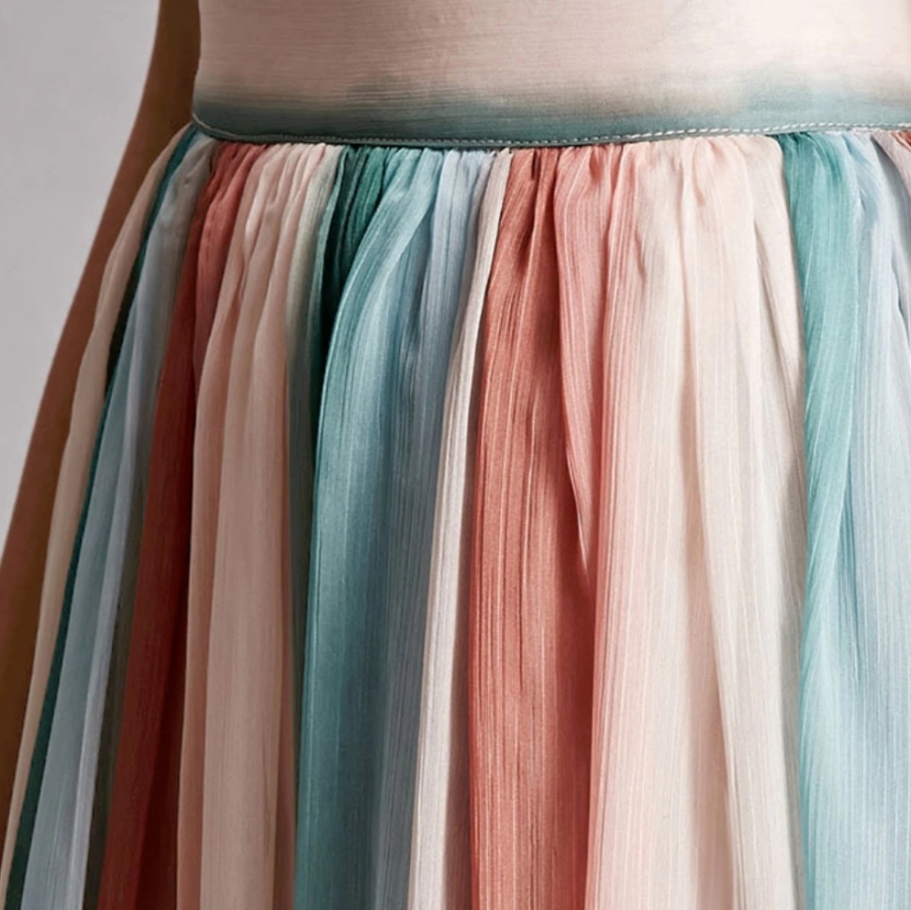 Sheer and colorfull maxi skirt - Picture 2 of 13